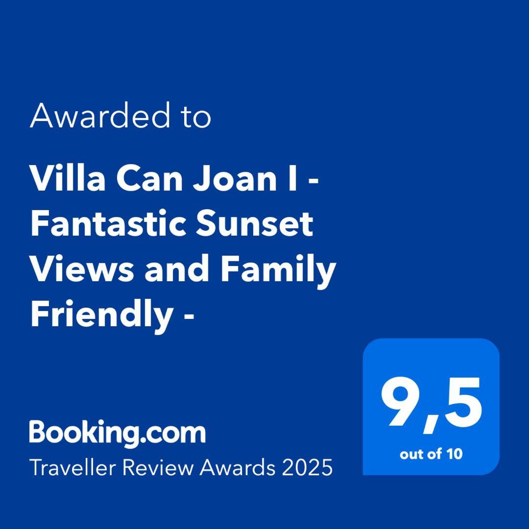 Villa Can Joan I - Fantastic Sunset Views And Family Friendly - San Antonio Abad Exterior foto
